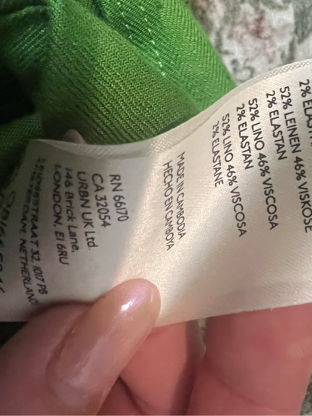Anthropologie Maeve Colette Wide Leg Crop Green Linen Size 27 - Picture 5 of 5